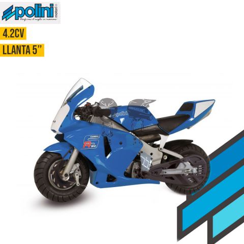 Minimoto POLINI 910 Carena RS Aire Azul 4.2Hp #5