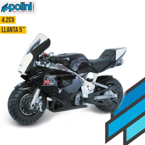 Minimoto POLINI 910 Carena RS Aire Negra 4.2Hp #5