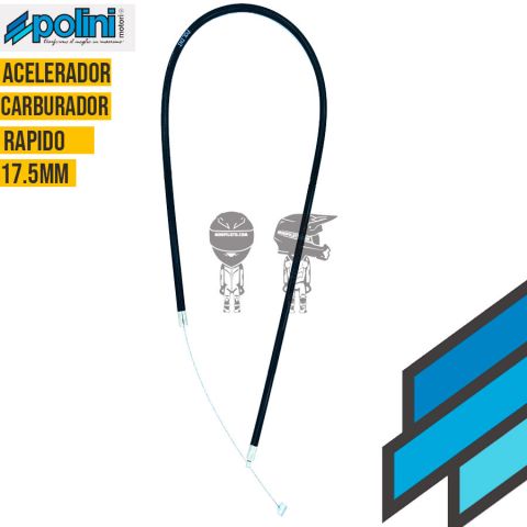 POLINI Cable Acelerador Rápido/Carburador 17.5mm