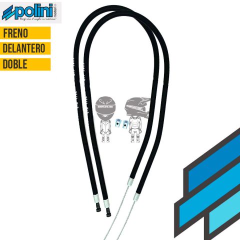 POLINI Conjunto Cables Doble Freno Delantero 910RS