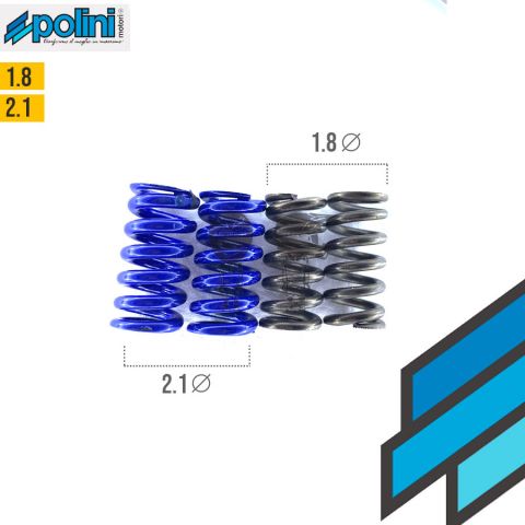 POLINI Muelles Embrague Negros(1.8) y Azules(2.1) 