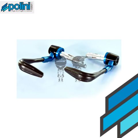 Protectores Mano POLINI Aluminio Azul/Negro