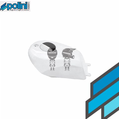 POLINI Cubre Deposito Gasolina ABS Blanco 910RS