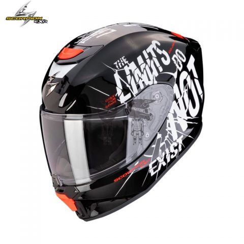 Casco SCORPION EXO-Junior Air BOUM Negro/Blanco