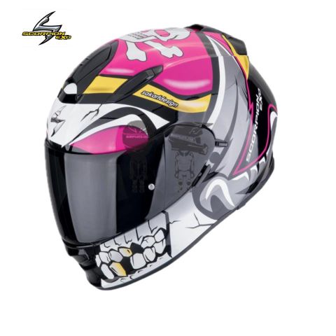 Casco SCORPION EXO-491 PIRATE ROSA