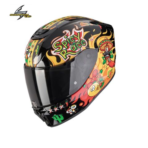 Casco SCORPION EXO-Junior Air  YUCATAN Negro-Amari