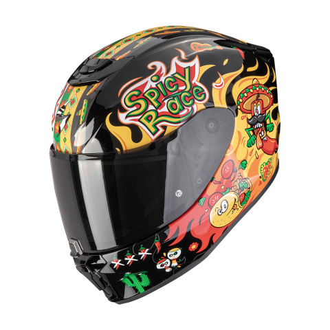 Casco SCORPION EXO-Junior Air  YUCATAN Negro-Amari