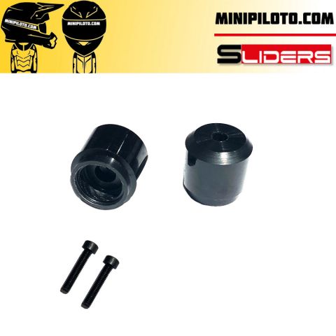 Kit Topes Eje Trasero SLIDERS Nylon Negro 