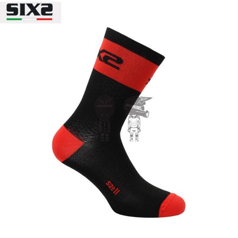 Calcetín Corto SIXS Socks SHORT LOGO Rojo
