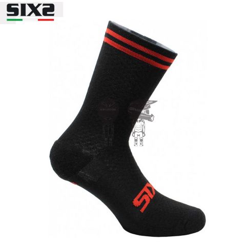 Calcetín Corto SIXS Socks MERINOS Rojo