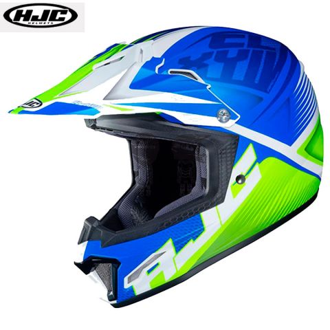 Casco HJC CL-XY II Ellusion MC2SF Azul / Am. Flúor