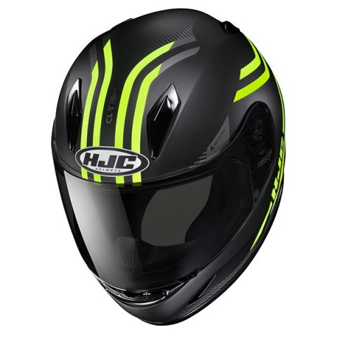 Casco HJC CL-Y Strix MC3HSF Nergo/Am. Fluor