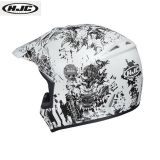 Casco HJC CL-XY II CREEPER MC10SF Blanco/Negro Mat