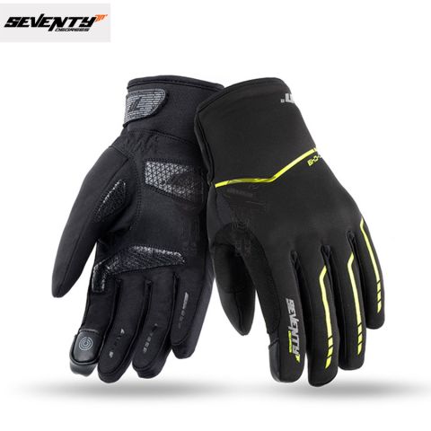 Guante SEVENTY C-49 Invierno Negro/Amarillo