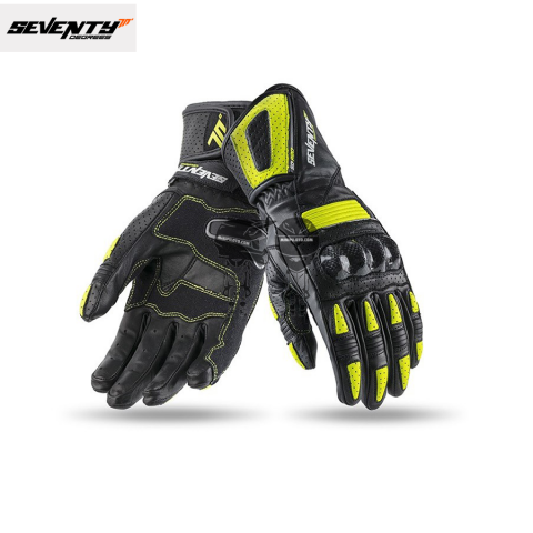 Guantes SEVENTY70 SD-R20 Racing Mujer Neg/Am.Flúor