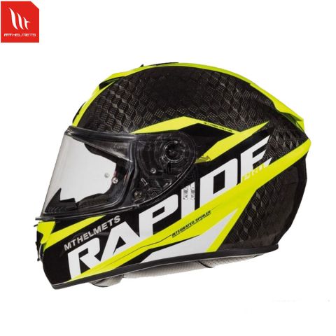 Casco MT RAPIDE Pro Kid C3 Carbón Am.Fl Brillo