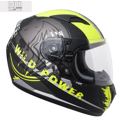 Casco CGM 215G Wild N./Amarillo Flúor Mate