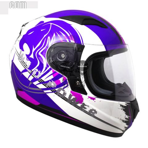 Casco CGM 215G Wild Blanco/Morado Brillo