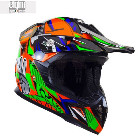 Casco CGM 209G Winner Naranja/Verde