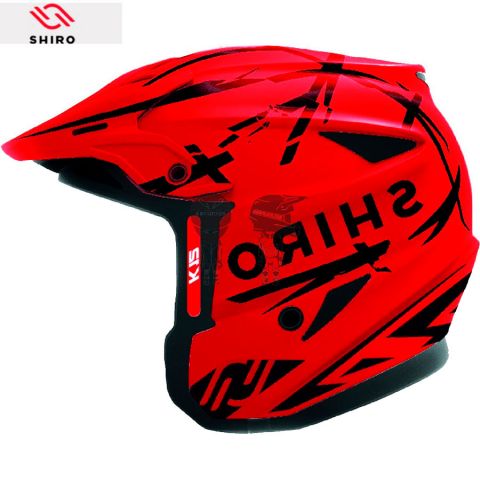 Casco SHIRO K-12 TR-1 Rojo