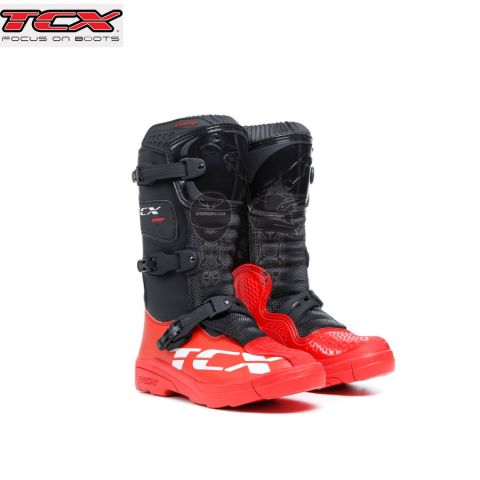 Botas TCX COMP Kid Negro/Rojo