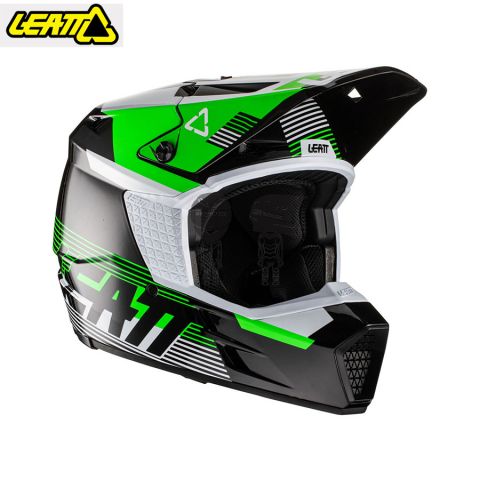 Casco LEATT 3.5 Jr V22 Negro/Verde