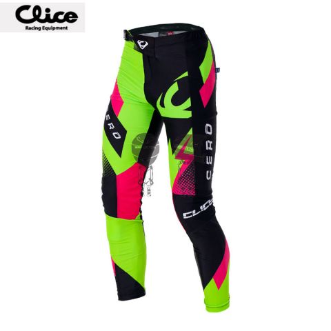 Pantalón CLICE Lady Trial 20 Verde/Rosa