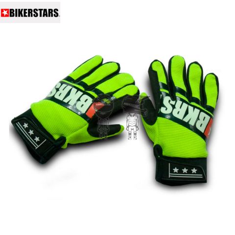 Guantes BIKESTARS Racer Kids Amarillo Fluor