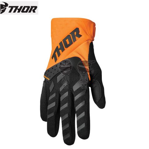 Guantes THOR S22 Spectrum Junior Naranja/Negro