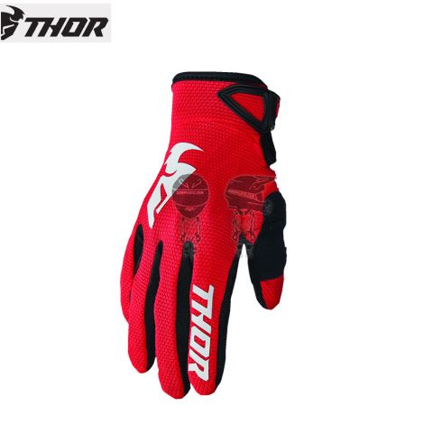 Guantes THOR S23  Sector Youth Rojo/Blanco