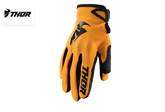 Guantes THOR S23  Sector Youth Naranja/Negro