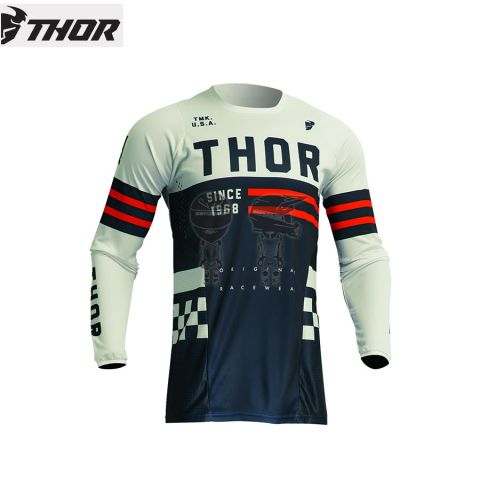 Camiseta THOR S23 Combat Youth Blanco/Azul