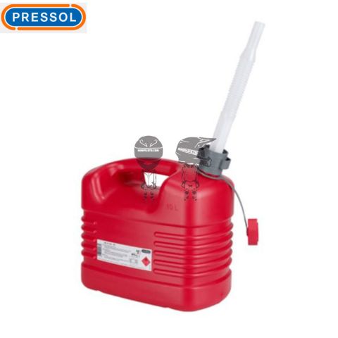 Bidón Combustible PRESSOL Plástico Rojo 10L