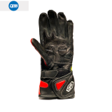 Guantes QNA Mini Racing Kids Negro/Am. Flúor/Rojo