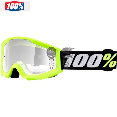 Gafas 100% Strata Mini Amarillo Fluor/Transparente