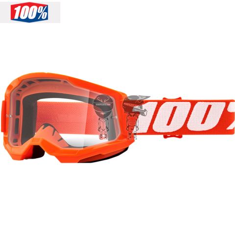 Gafas 100% Strata 2 Junior Naranja Lente Clear