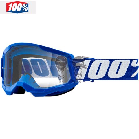 Gafas 100% Strata 2 Azul Lente Transparente