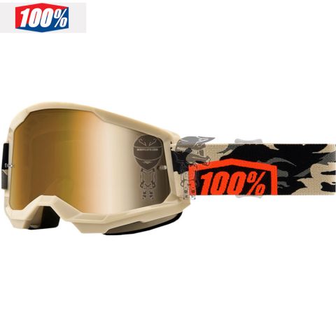 Gafas 100% Strata 2 Kombat Lente Iridium Gold