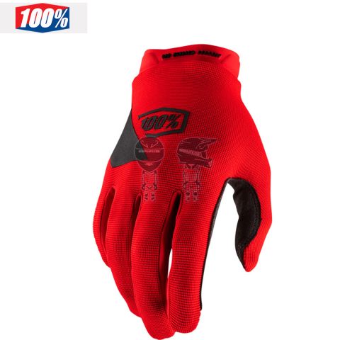 Guantes 100% Ridercamp Junior Negro/Rojo