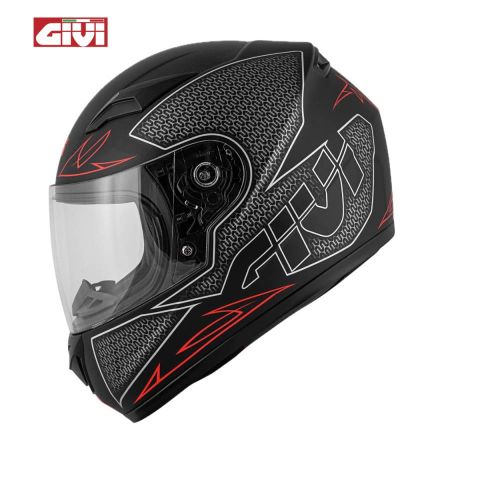 Casco GIVI Junior J04 FLY Negro/Rojo Mate