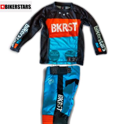 Conjunto BIKERSTARS Cross Dirt Kids Negro/Rojo