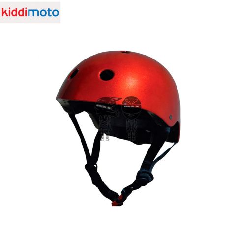 Casco Ciclismo KIDDI Rojo Metalico